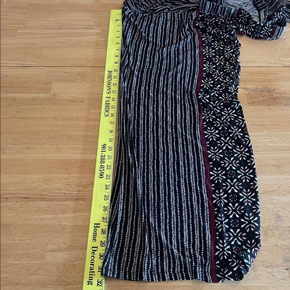 Cato Palazzo Pants Size 18/20W Black/Maroon/White - Picture 7 of 7